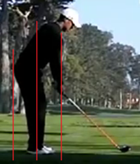 Figure 2.  Perfect spine angle – Driver