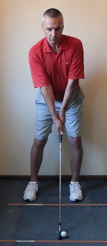 Figure 4. Addressing the Golf Ball - Perfect address position