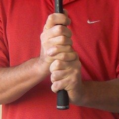 Figure 7. The interlocking golf grip