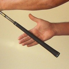 Figure 5. Correct position of the golf club in the right fingers