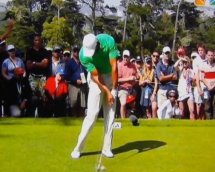 Tiger Woods Golf Swing Video 2012 Face On View 68000fps