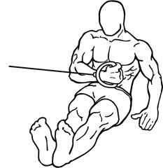 Shoulder internal rotation with cable