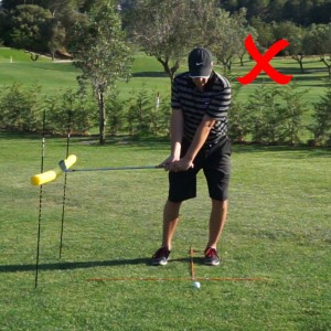 Golf Swing Lag and Release Timing Drill 1 Fault: Upper Body Shift
